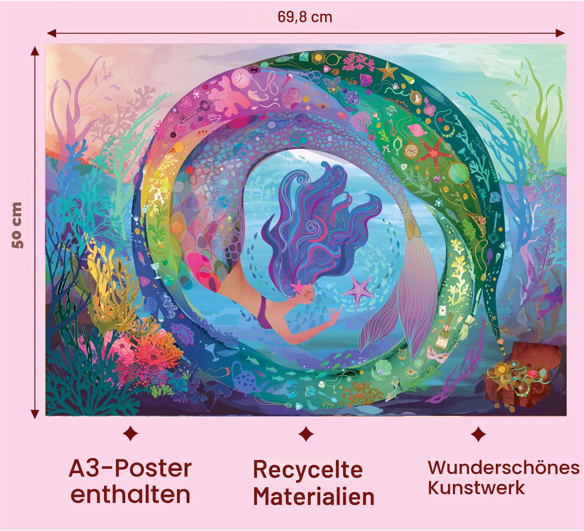 elena-essex-sea-treasures-puzzle-1000-teile-meerjungfrau-70-cm image 4