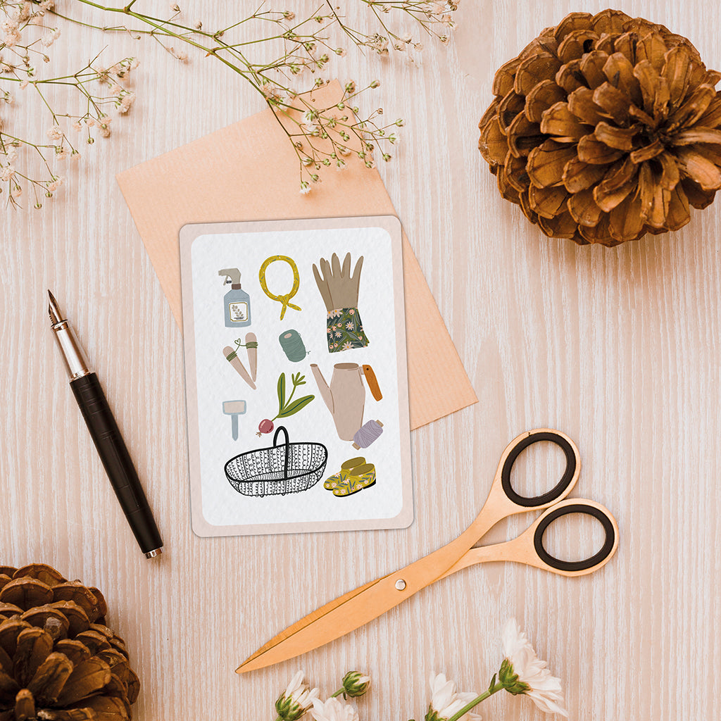 maison-joliette-jardin-secret-outils-postkarte-a6-mit-umschlag image 5