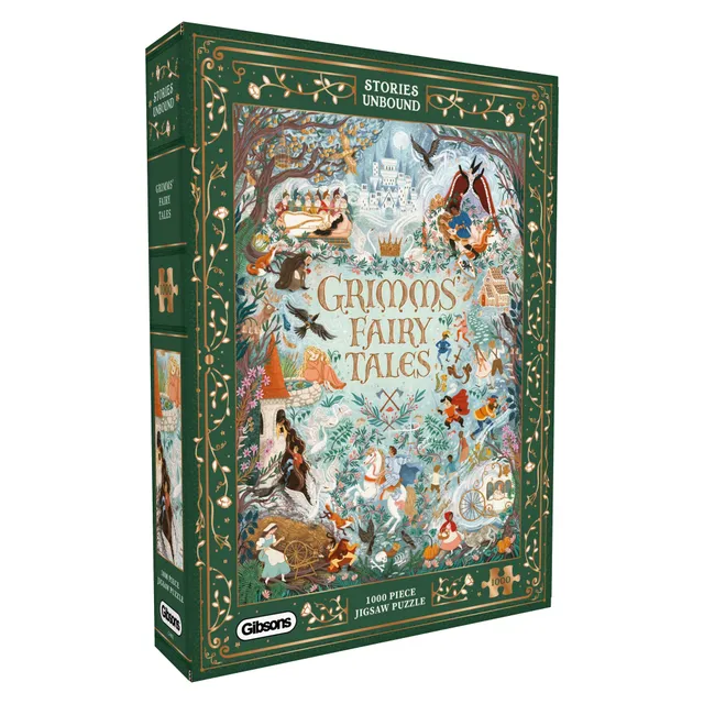 gibsons-stories-unbound-grimm-s-fairytales-puzzle-1000t-gold image 1