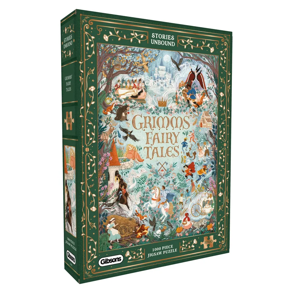 gibsons-stories-unbound-grimm-s-fairytales-puzzle-1000t-gold image 1