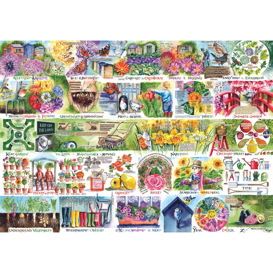 gibsons-wheelbarrows-and-wellies-puzzle-1000-teile-garten image 4