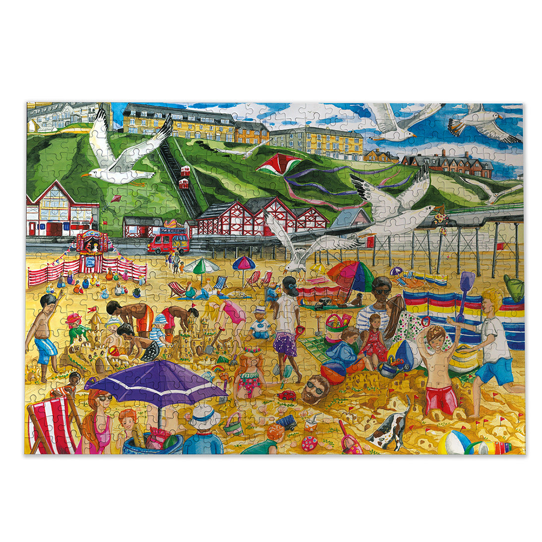 gibsons-saltburn-by-the-sea-puzzle-500-teile-strandmotiv image 8