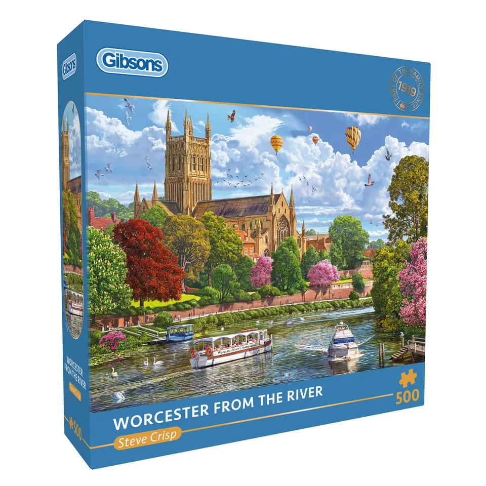 gibsons-worcester-from-the-river-puzzle-500-teile-stadt image 1