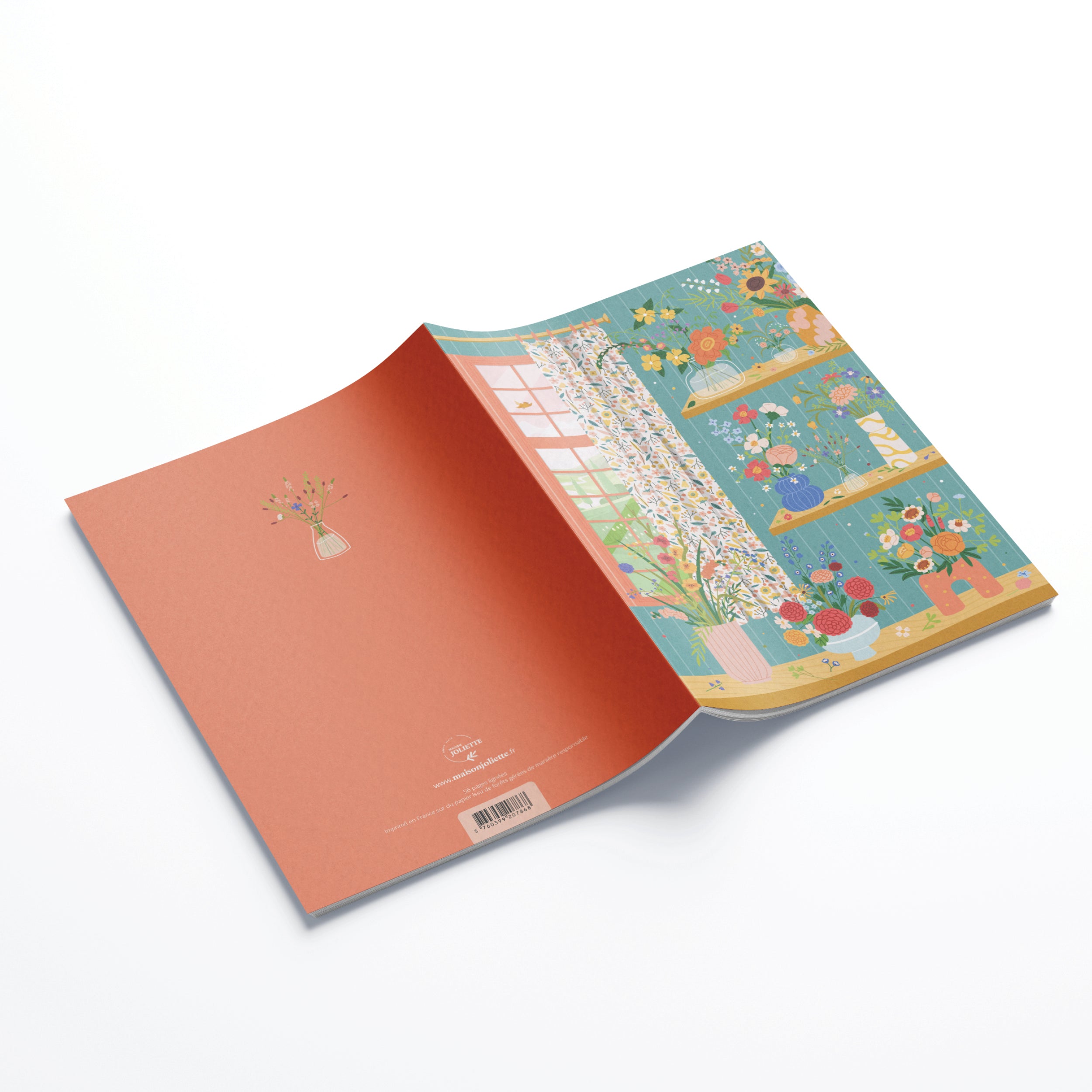 maison-joliette-flower-addict-notizbuch-a5-liniert-56-seiten image 2