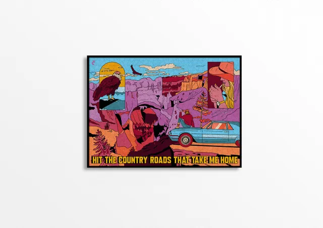 piece-love-puzzles-1000-st-ck-hit-the-road-by-kiblind-reise image 1