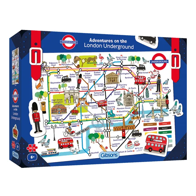 gibsons-underground-puzzle-250-xl-teile-london image 1