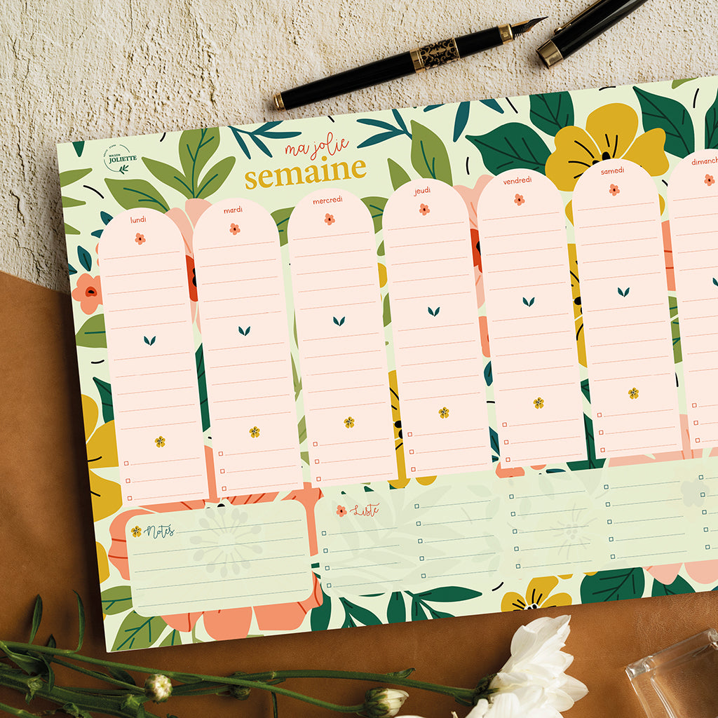 maison-joliette-floraison-wochenplaner-a4-50-blatt-quer image 2