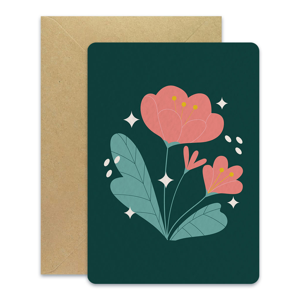 maison-joliette-postkarte-pivoine-auf-gr-n-a6-mit-umschlag image 1