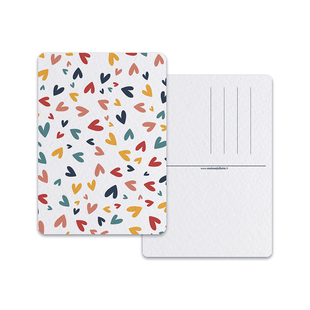 maison-joliette-minis-coeurs-postkarte-ohne-umschlag-herzen image 3