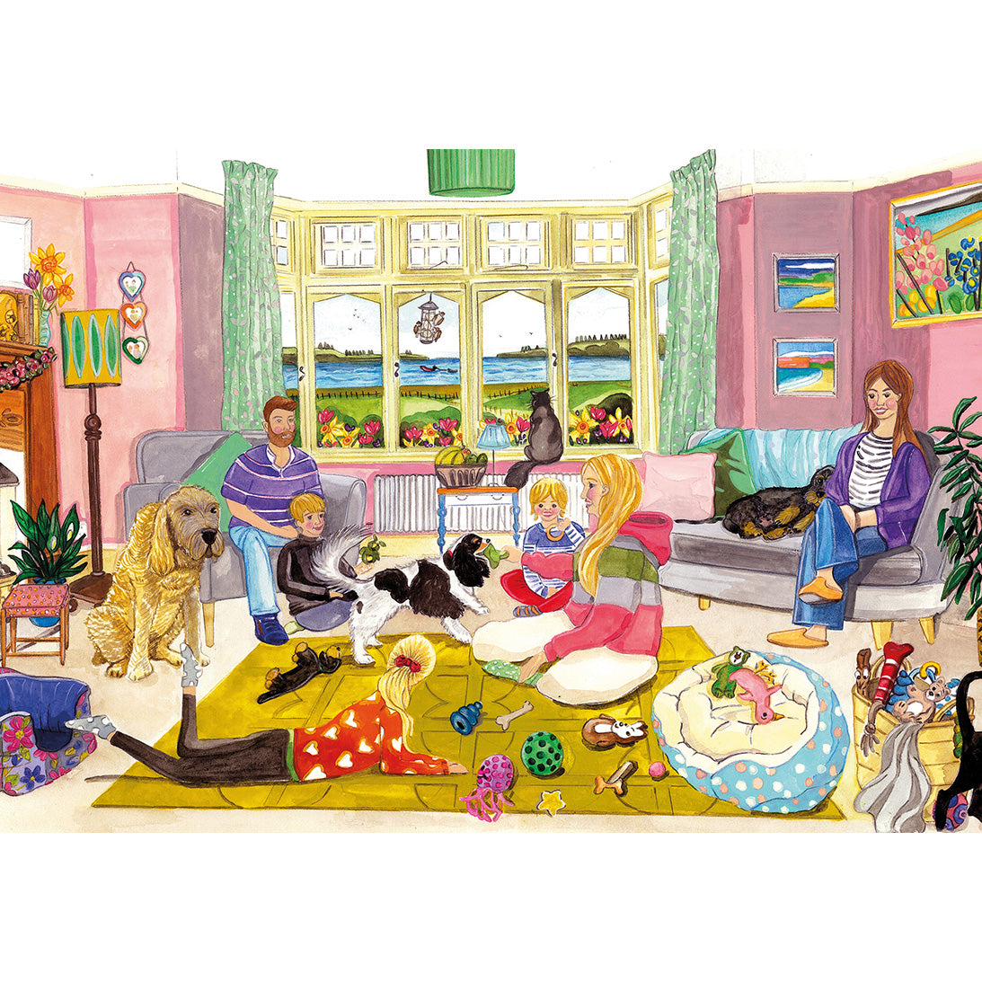 gibsons-a-dog-s-life-4x500-teile-puzzle-set-hundemotiv image 4