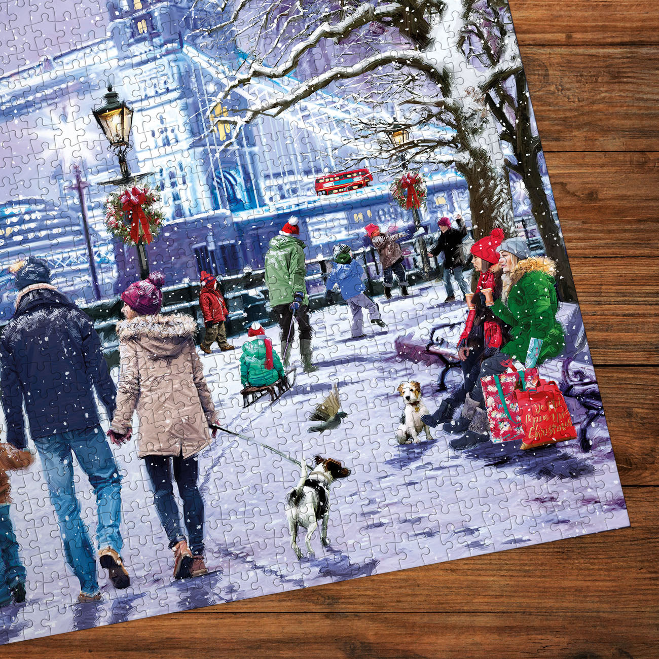 gibsons-tower-bridge-at-christmas-puzzle-1000-teile-winter image 3