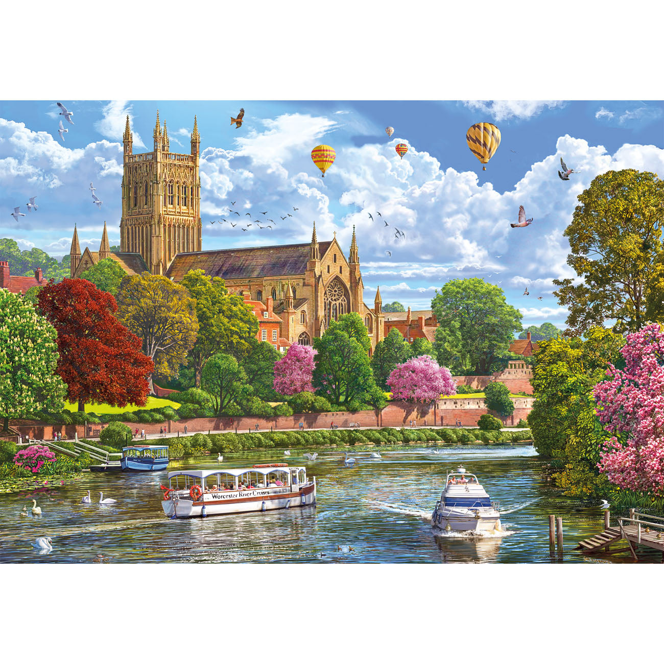 gibsons-worcester-from-the-river-puzzle-500-teile-stadt image 8