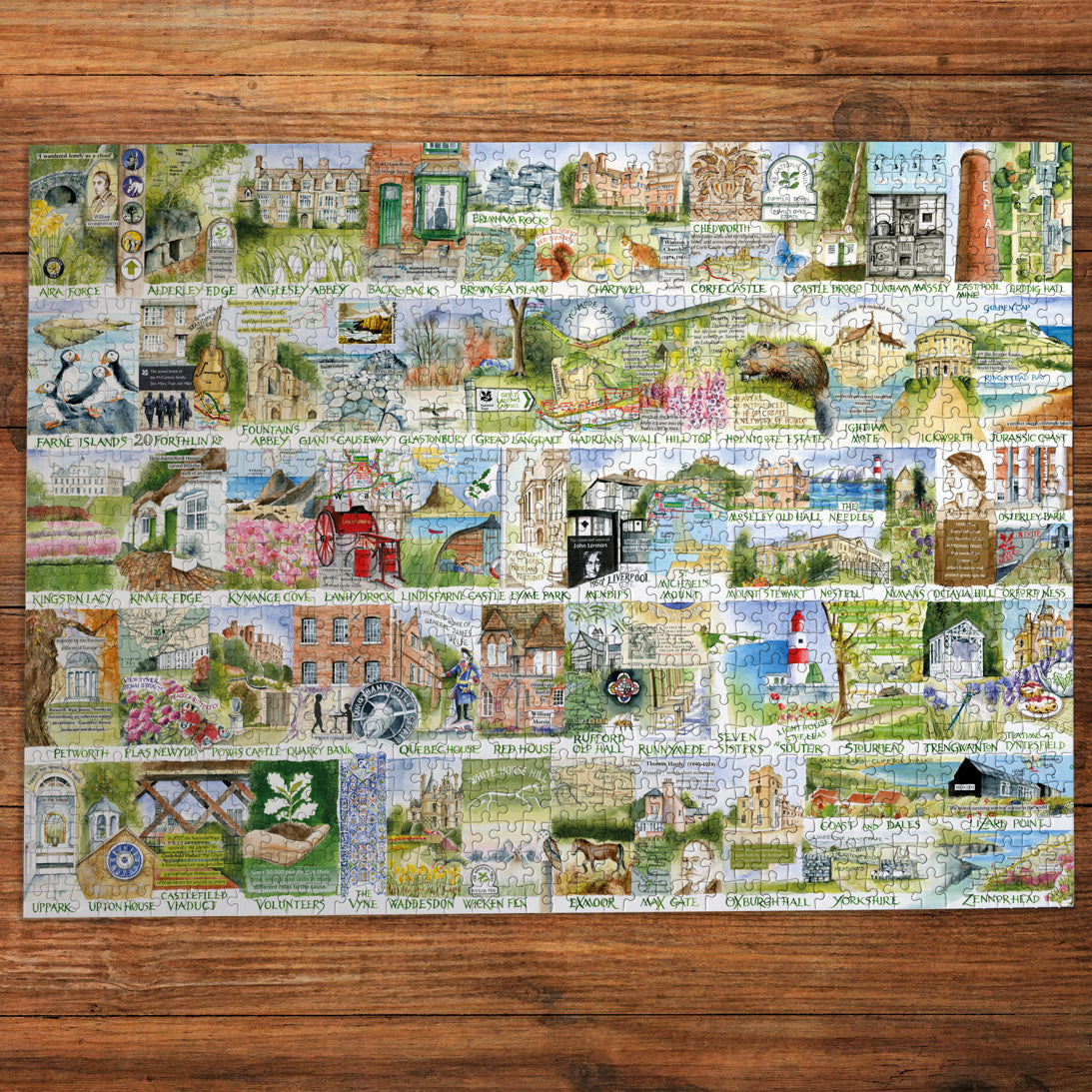 gibsons-national-trust-landmarks-landscapes-puzzle-1000teile image 2