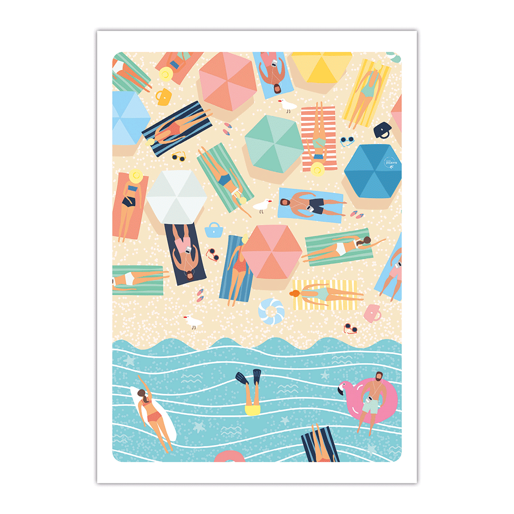 maison-joliette-affiches-chill-plouf-poster-a4-sommer image 1