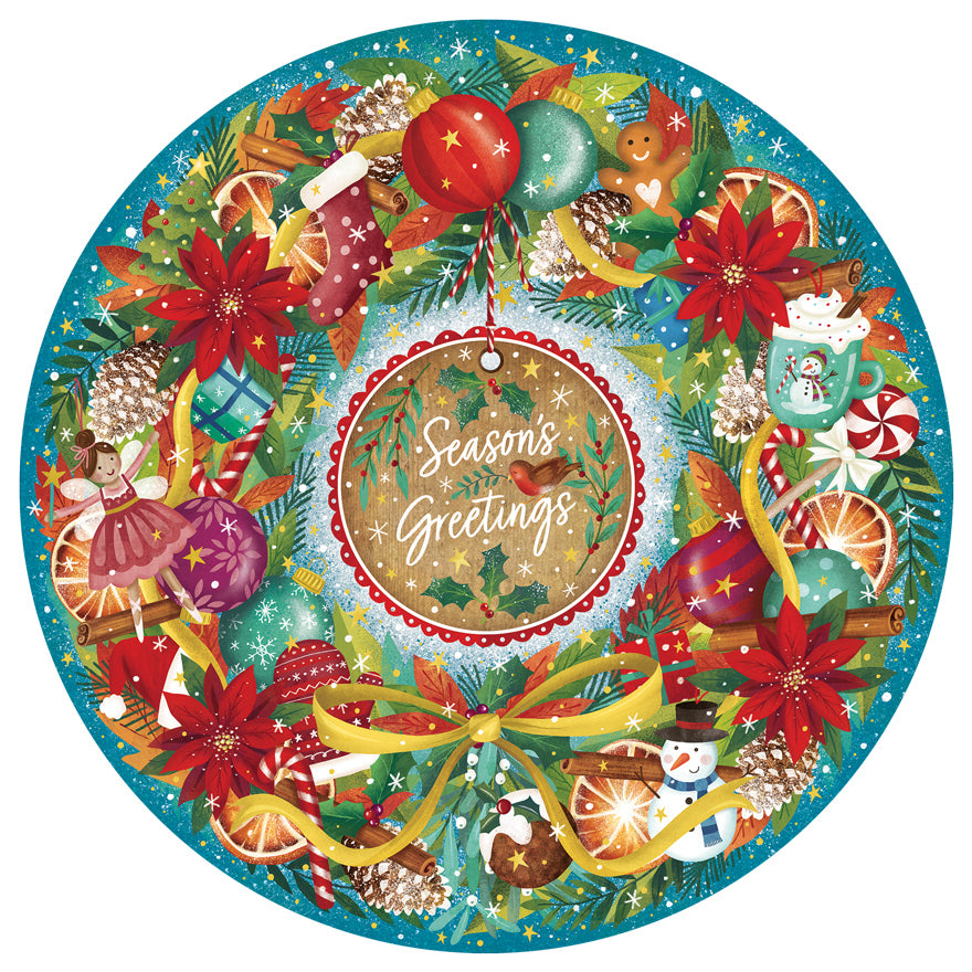gibsons-seasons-greetings-puzzle-500-teile-rund-weihnachten image 4