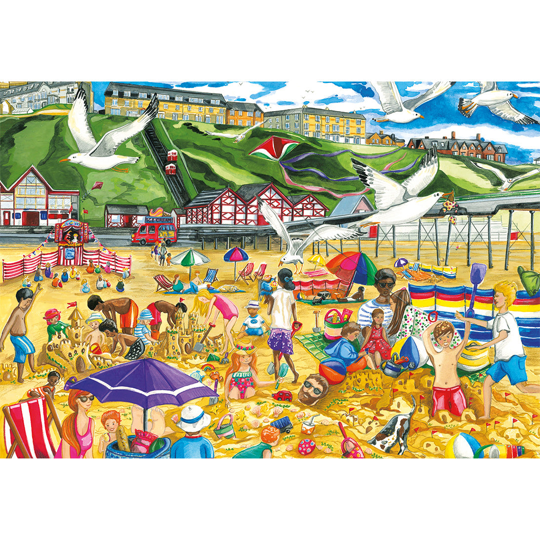 gibsons-saltburn-by-the-sea-puzzle-500-teile-strandmotiv image 4