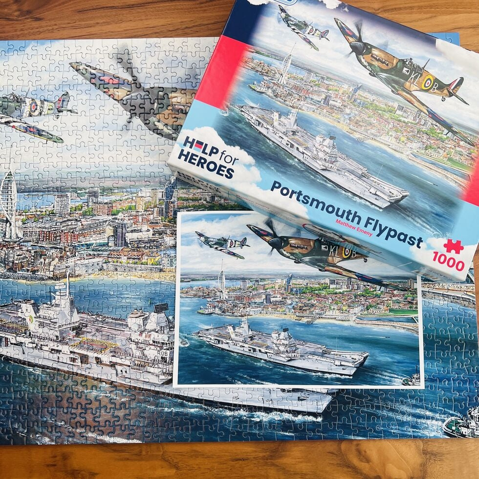 gibsons-portsmouth-flypast-1000-teile-puzzle-spitfire image 3