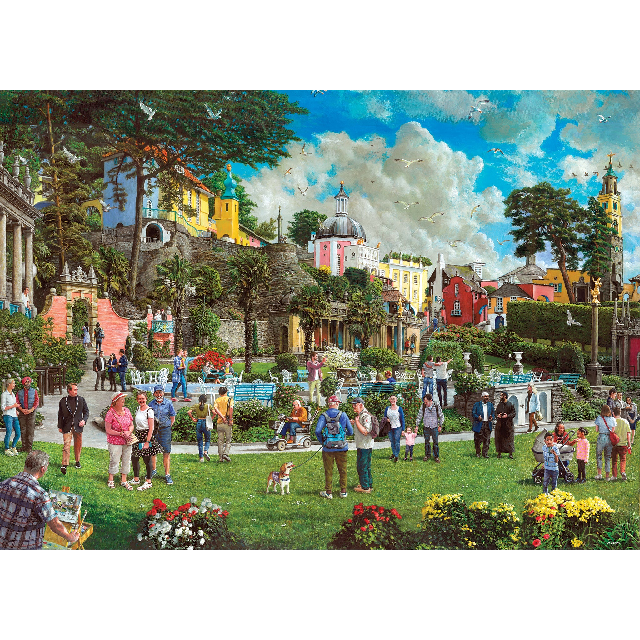 gibsons-traditional-portmeirion-puzzle-1000-teile-wales image 2