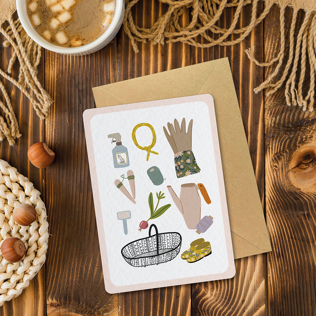 maison-joliette-jardin-secret-outils-postkarte-a6-mit-umschlag image 6