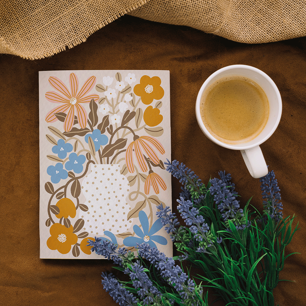 maison-joliette-myosotis-capucine-notizbuch-a6-liniert-blumen image 8