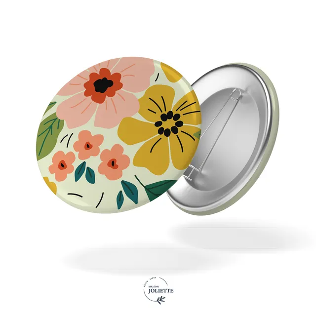 maison-joliette-badges-floraison-button-32-mm-blumen image 1