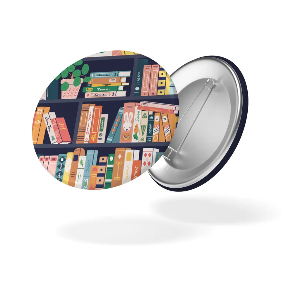 maison-joliette-badges-book-lovers-button-32-mm-bibliothek image 1