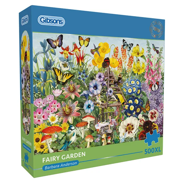 gibsons-fairy-garden-puzzle-500-xl-teile-feen-garten image 1
