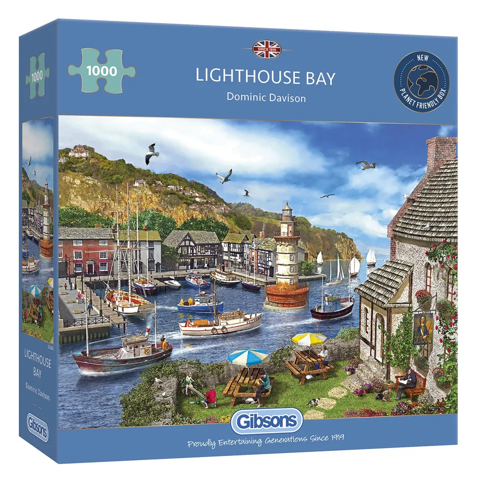 gibsons-lighthouse-bay-puzzle-1000-teile-k-stenmotiv image 1