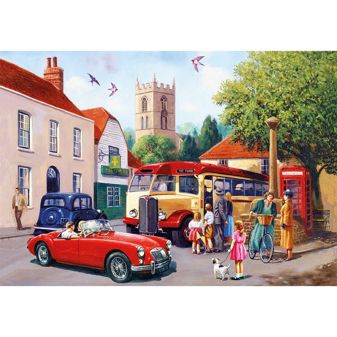 gibsons-touring-the-town-puzzle-500-teile-auto-motiv image 6