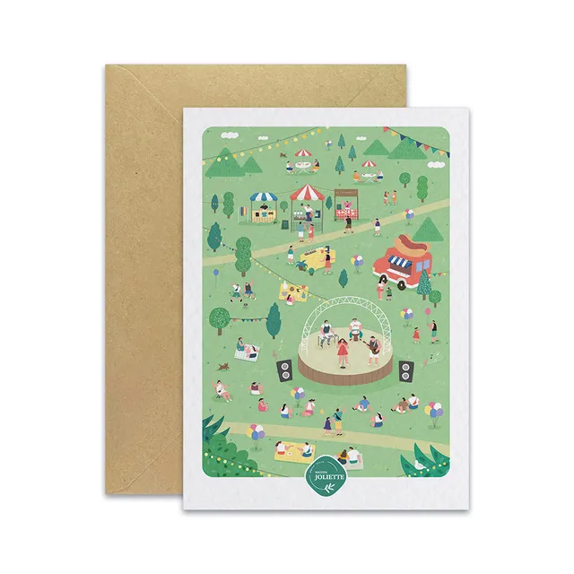 maison-joliette-cartes-postales-postkarte-un-air-de-f-te-mit-umschlag image 1