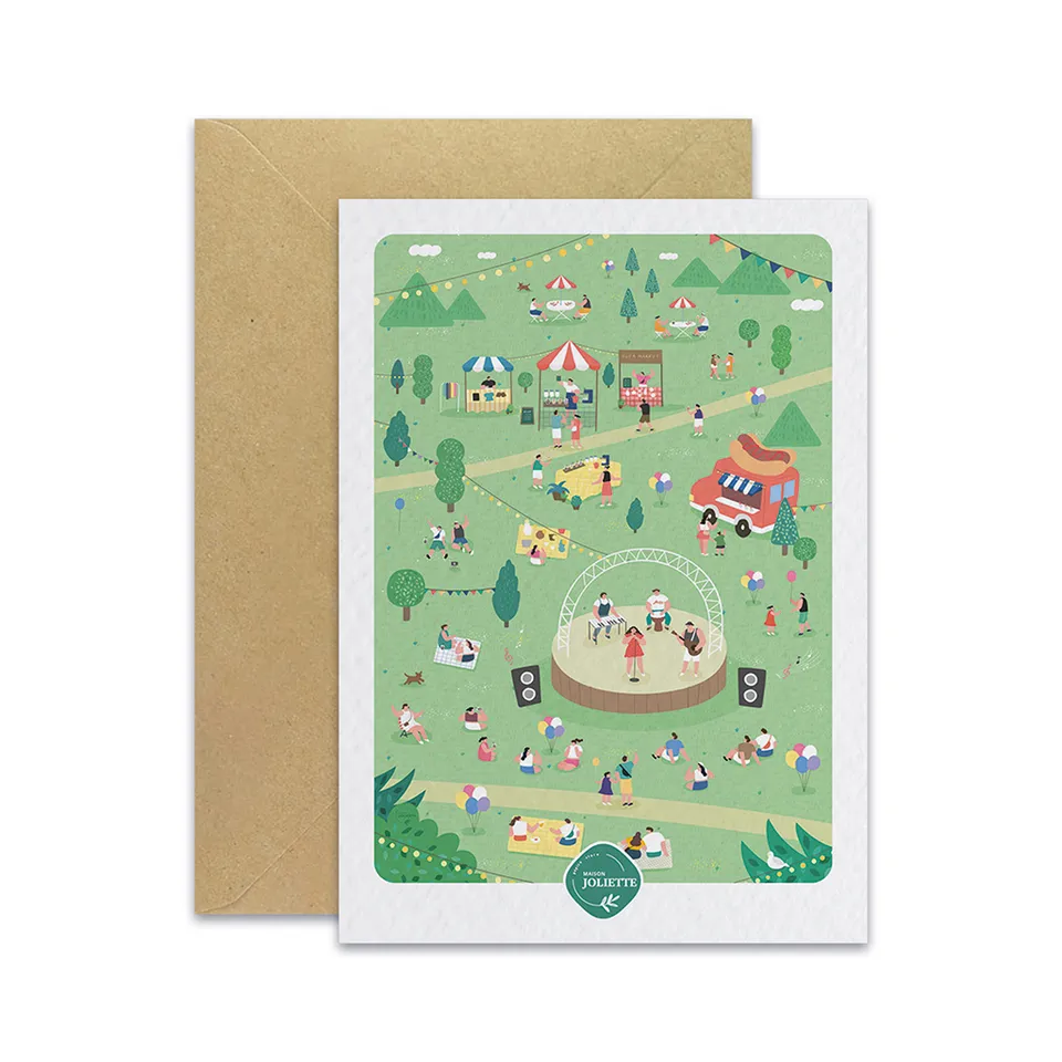 maison-joliette-cartes-postales-postkarte-un-air-de-f-te-mit-umschlag image 1