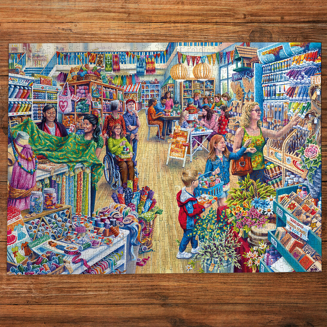 gibsons-crafter-s-paradise-puzzle-1000-teile-bastelladen image 3
