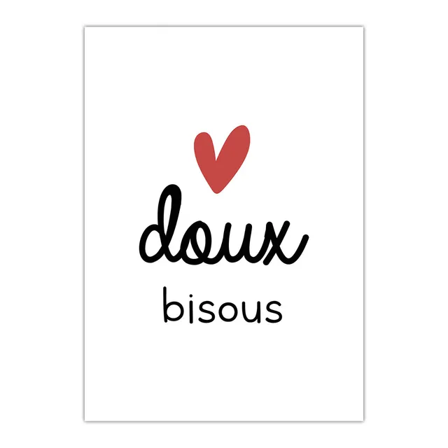 maison-joliette-doux-bisous-poster-a4-21x29-7-cm-reliefpapier image 1