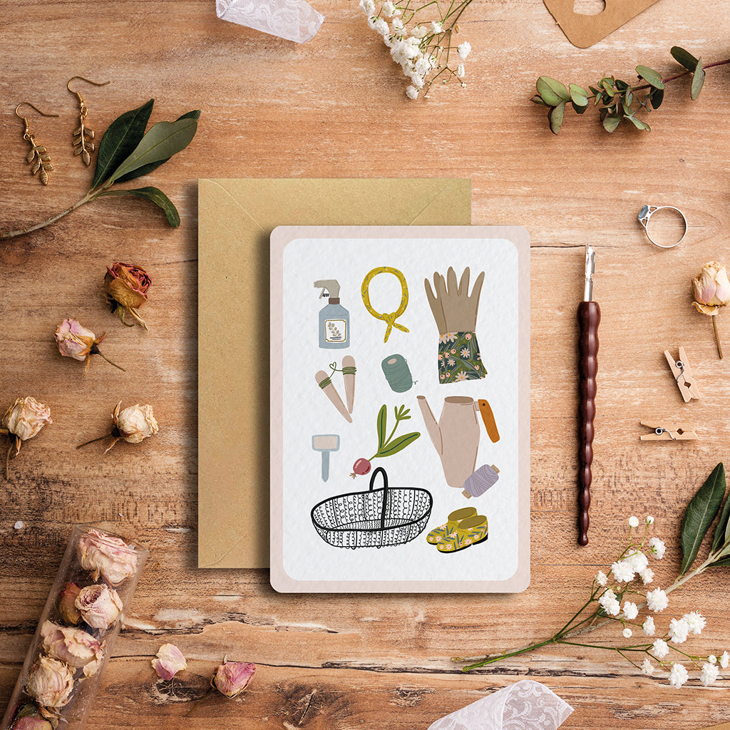 maison-joliette-jardin-secret-outils-postkarte-a6-mit-umschlag image 4