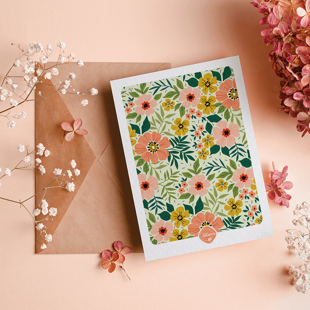 maison-joliette-floraison-postkarte-mit-umschlag-10-5x14-8 image 3
