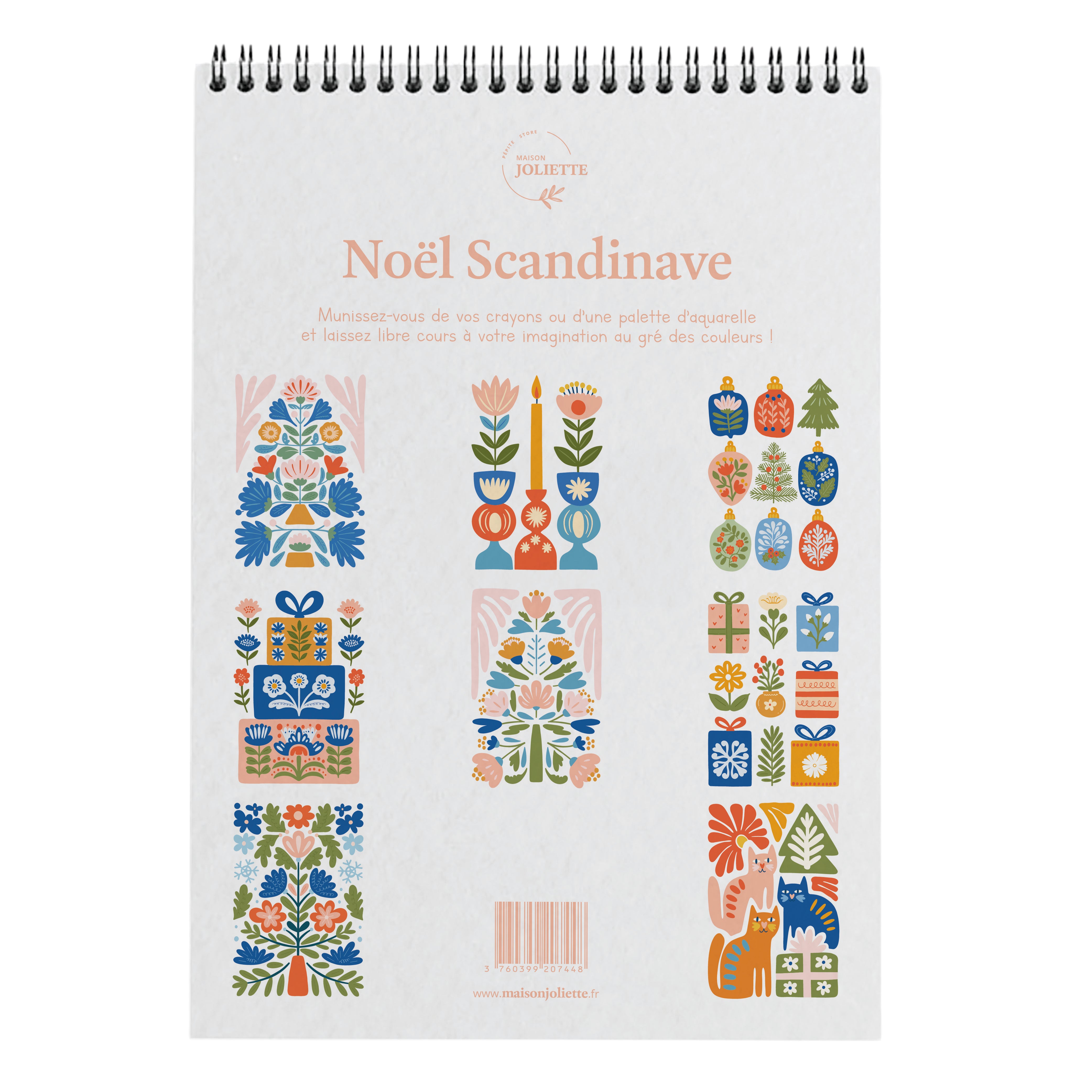 maison-joliette-no-l-scandinave-malbuch-a4-8-bilder-300g image 7