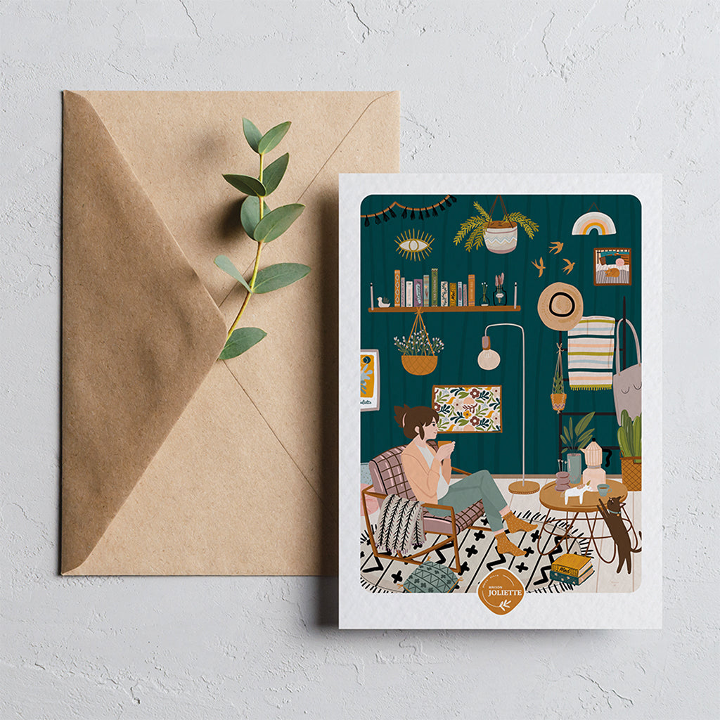 maison-joliette-cartes-postales-cosy-postkarte-mit-umschlag image 4