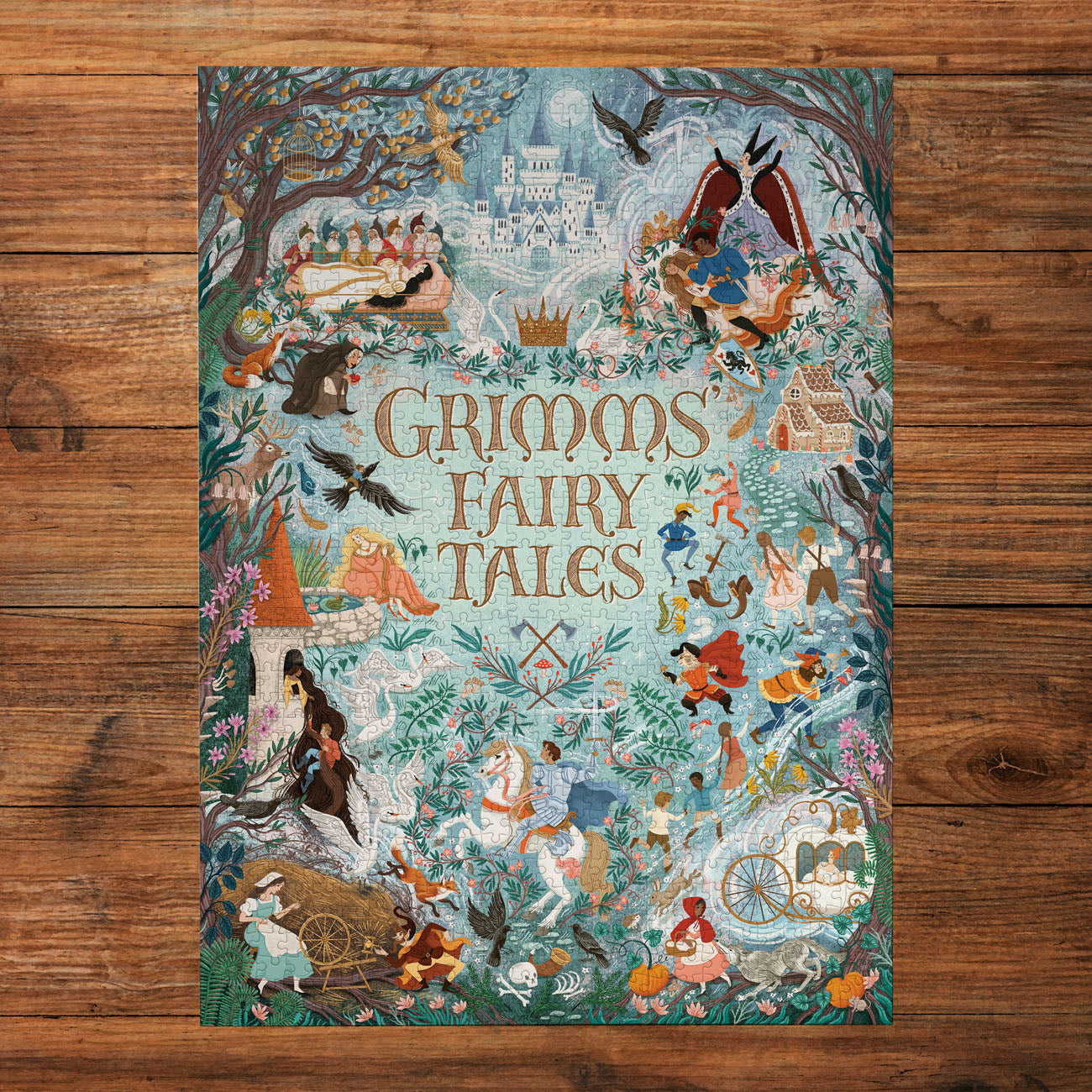 gibsons-stories-unbound-grimm-s-fairytales-puzzle-1000t-gold image 3