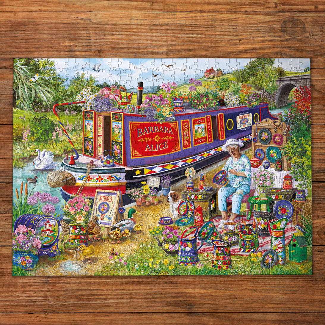 gibsons-canal-boat-blooms-500xl-teile-puzzle-gro image 8