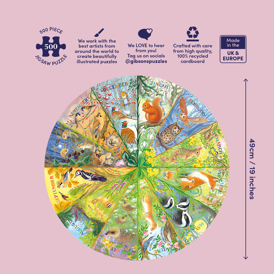 gibsons-national-trust-a-year-in-the-forest-500-puzzle image 4