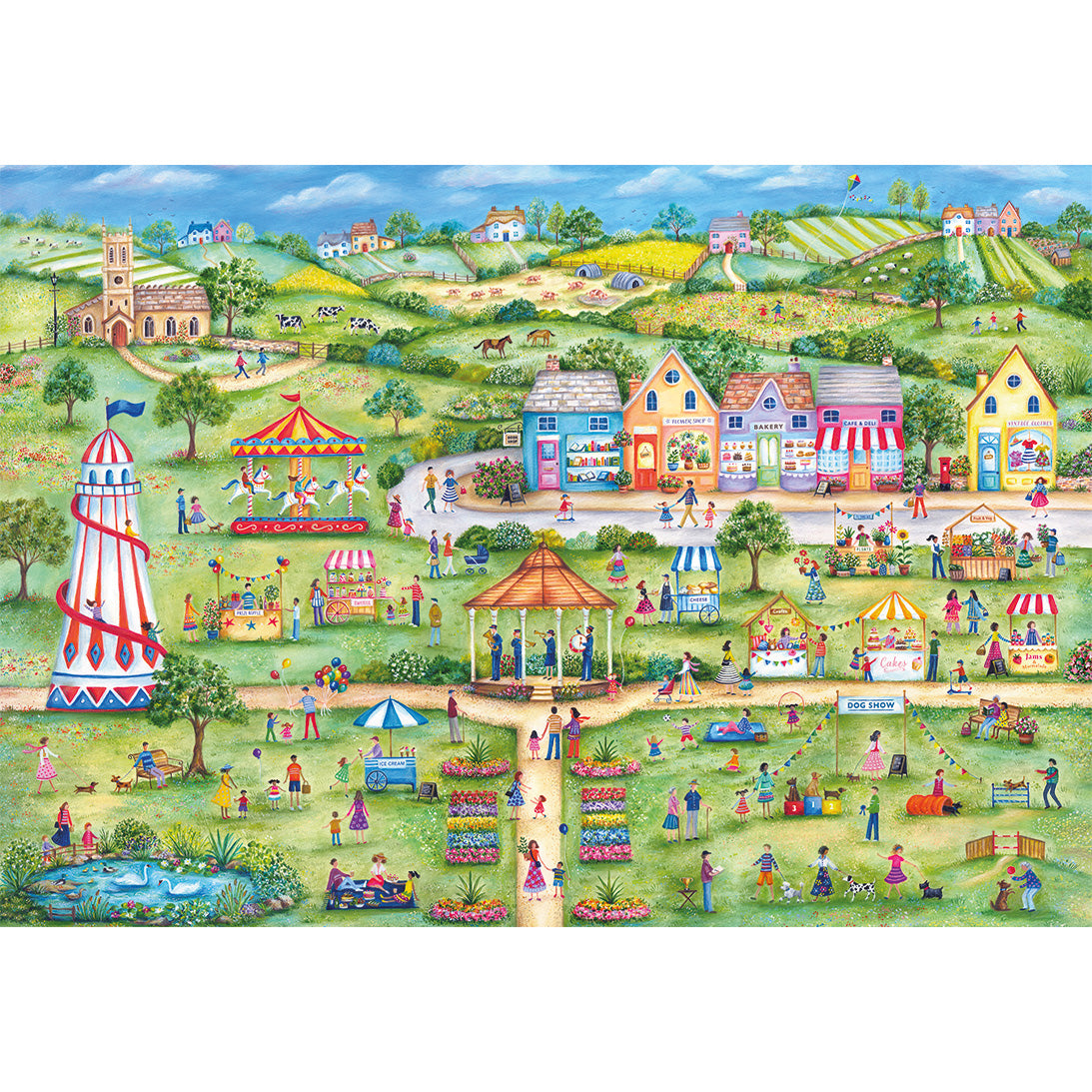 gibsons-celebrating-summer-puzzle-500-teile-sommer-park image 4
