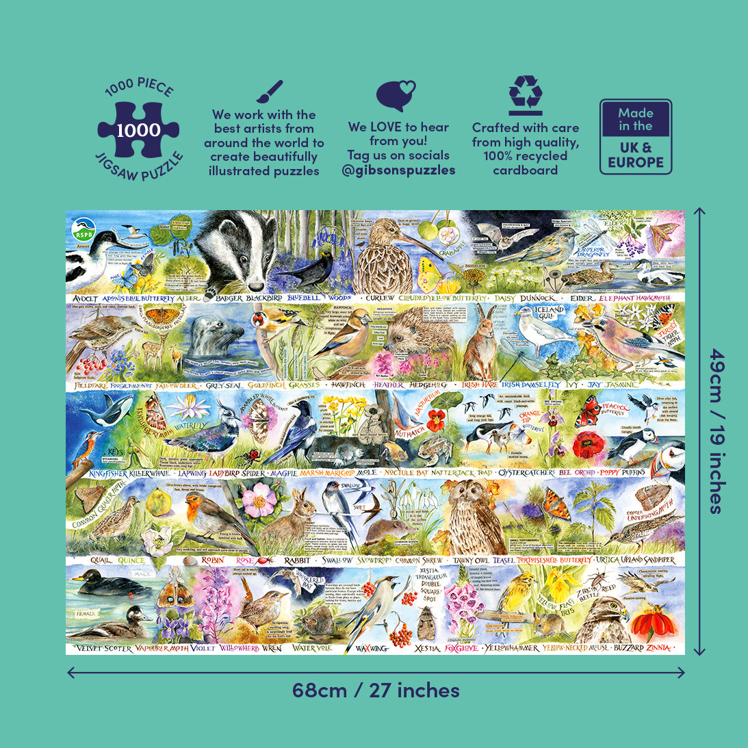 gibsons-birdsong-bluebells-puzzle-1000-teile-v-gel image 4