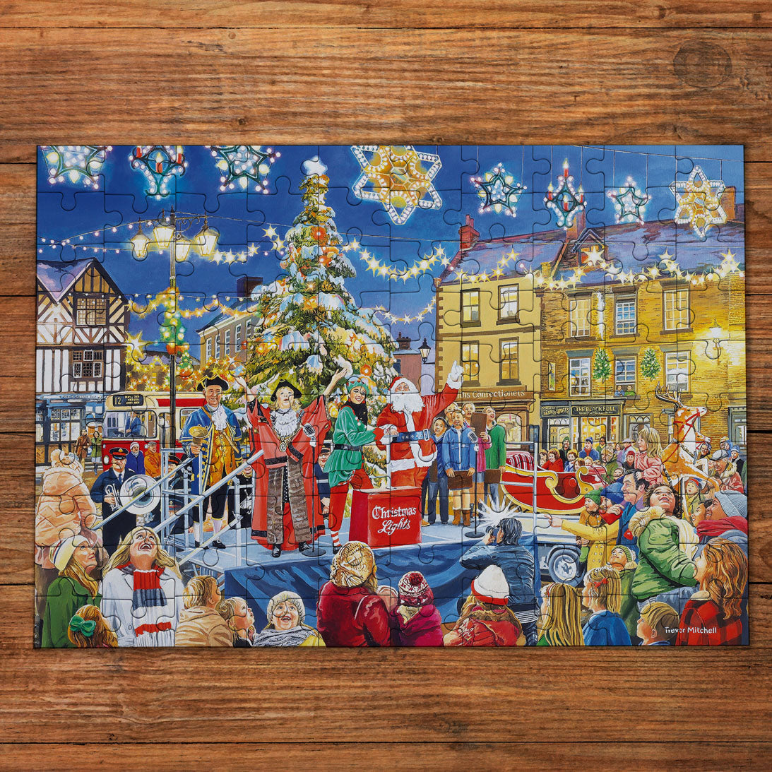 gibsons-christmas-switch-on-puzzle-100-xxl-weihnachten image 3