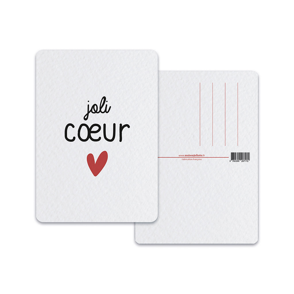 maison-joliette-joli-coeur-postkarte-a6-herz-mit-umschlag image 2