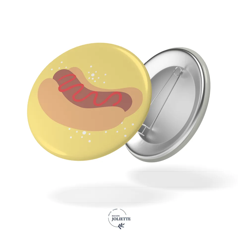 maison-joliette-un-air-de-f-te-saucisse-button-32-mm-matt image 1