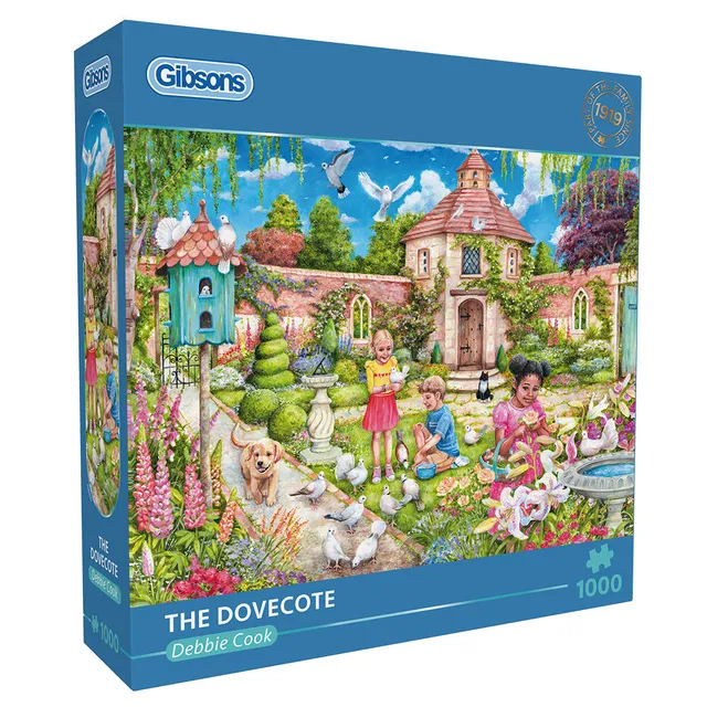 gibsons-the-dovecote-1000-teile-puzzle-garten-tauben image 1