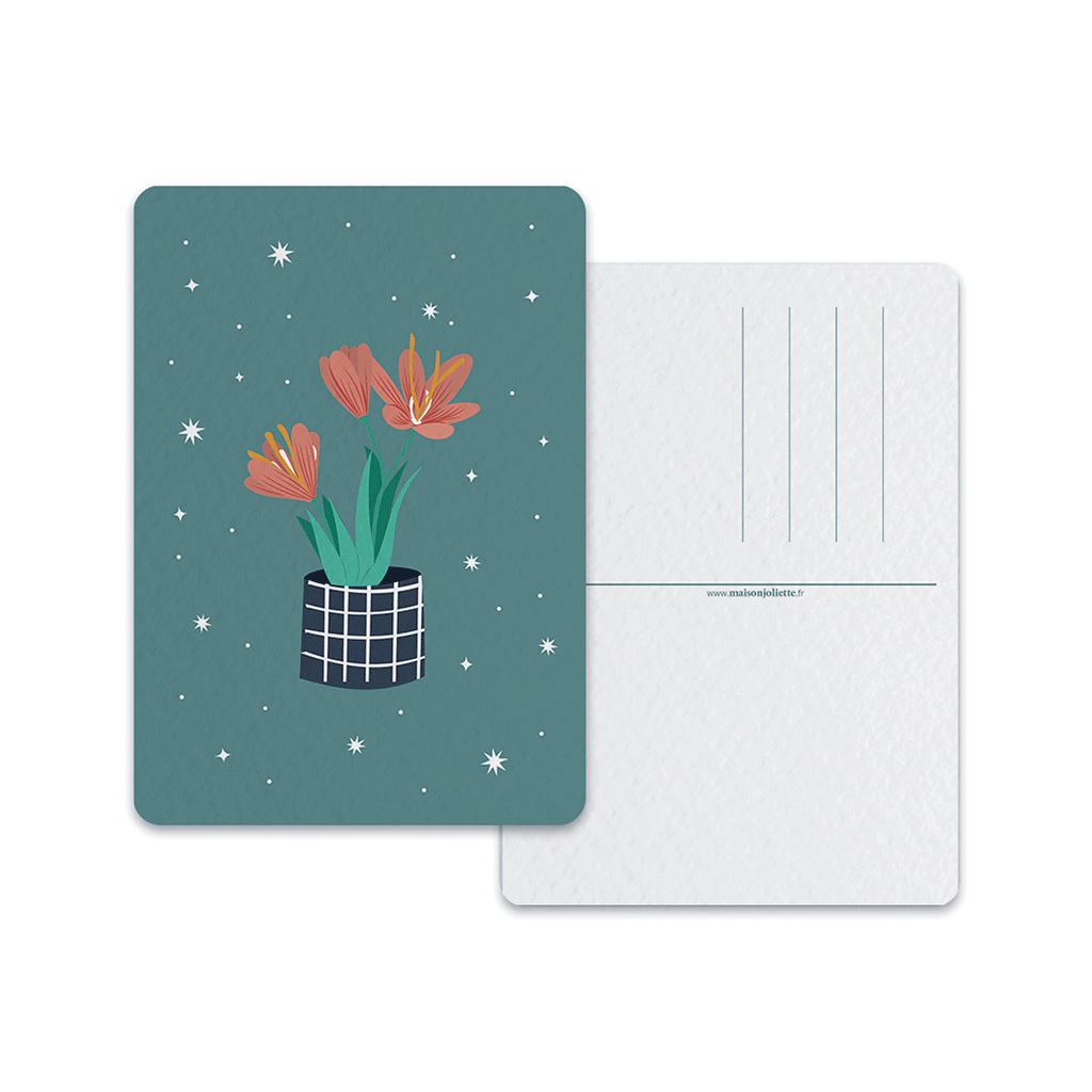 maison-joliette-cartes-fleur-de-safran-postkarte-mit-umschlag image 2