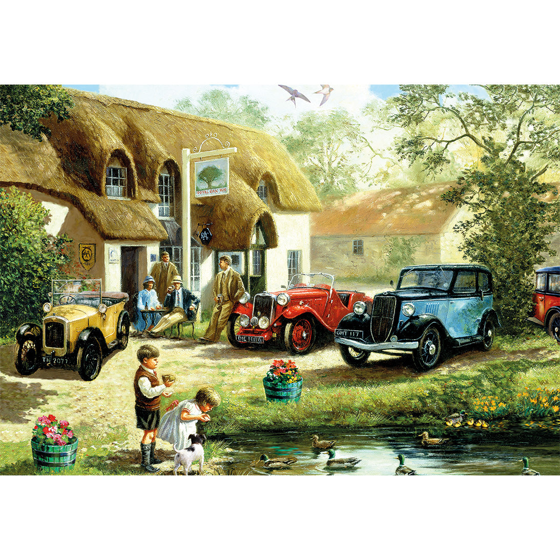 gibsons-feeding-the-ducks-puzzle-500-teile-dorfidylle image 4