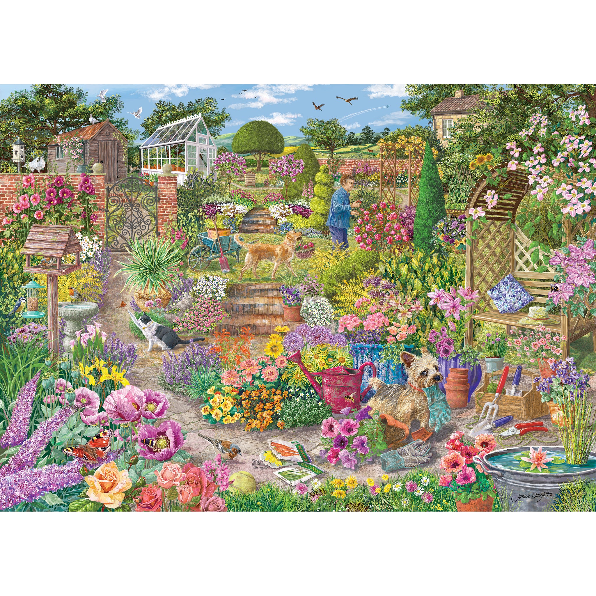 gibsons-garden-in-bloom-1000-teile-puzzle-blumen image 2