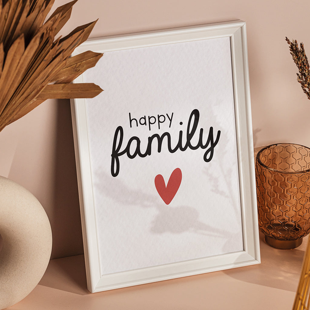maison-joliette-affiches-happy-family-poster-a4-relief image 2